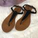 American Eagle Outfitters Shoes | American Eagle Strappy Sandal, Size 8 | Color: Black/Tan | Size: 8