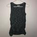 Athleta Tops | Athleta Space Dye Breathe Seamless Ruched Tank Top | Color: Black/Gray | Size: M