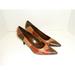 Nine West Shoes | Nine West Brown Pumps 8.5 Medium Patchwork Leather Heels | Color: Brown | Size: 8.5