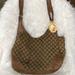 Gucci Bags | Gucci Hobo Gg Large Canvas And Leather Bag | Color: Brown/Tan | Size: 13”W X 13” H X 3” Deep