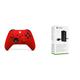 Xbox Wireless Controller Shock Red + Xbox Play & Charge Kit M