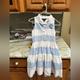 Ralph Lauren Dresses | Girl Ralph Lauren Blue/White Preppy Stripe Collar Dress Spring Summer Size 10. | Color: Blue/White | Size: 10g