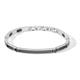 Comete Men's Bracelet Collection Texture Collection Polished Steel and Steel Bracelet with Black PVD Treatment Size: Bracelet Length 21.5 cm Reference is: UBR 1169, Alloy Steel