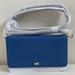 Michael Kors Bags | Michael Kors Blue Monogram Leather Crossbody Handbag Purse | Color: Blue/Gold | Size: Os