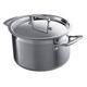 LE CREUSET 3-Ply Stainless Steel 24 cm Shallow Casserole with Lid