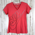 Nike Tops | Nike Dri Fit Womens Tee Tshirt L Short Sleeve Coral Pink Short Sleeve Running | Color: Pink | Size: L