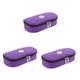 Beaupretty 3pcs Medical Travel Bag Medical Travel Cooler Case Insulin Purple Container