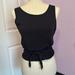 Lululemon Athletica Tops | Lululemon Yoga Top Cross Back Tank Top W/ Tie Size 10 | Color: Black | Size: 10