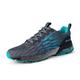 Mens Trainers Road Running Shoes Lightweight Jogging Shoes Walking Tennis Trainers Fitness Gym Trainers Casual Sports Shoes Grey Blue 6.5 UK