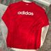 Adidas Shirts | Men’s Adidas Red Long Sleeved Tee Shirt Sz Large | Color: Red/White | Size: L