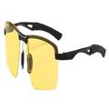 hytway Sunglasses Men's Polarized Sunglasses Fashion Color Changing Cycling Night Vision Outdoor Sunglasses Sports Sunglasses Sun Glasses (Color : Yellow, Size : A)