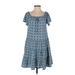 Max Studio Casual Dress - Mini: Blue Dresses - Women's Size X-Small