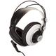 AKG M220 Pro Stylist Professional Large Diaphragm DJ Semi-Open High Definition Over-Ear Studio Headphones - White