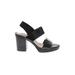 & Other Stories Sandals: Black Solid Shoes - Women's Size 38 - Open Toe