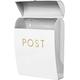 ACL Mail Boxes for House Wall Mount Mailbox – Post Mailboxes for Outside Wall Mount – Durable Post Box Wall Mounted – Easy Access Modern Mailbox Flap Opening (White, Large)