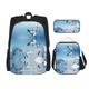 DEXNEL Large Capacity Sports Ski Backpack Lunch Bag Pencil Case Combination 3 Piece Set