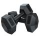 DEEYIN Dumbells Dumbbells For Men, Home Fitness Equipment For Arm Training, A Pair Of Rubber-coated Hexagonal Dumbbells Set Dumbell Set (Color : Black, Size : 5kg)