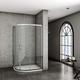 Xinyang 1000x800x1900mm Left Quadrant Shower Enclosure Cubicle Glass Screen Sliding Shower Door with Tray + Free Waste