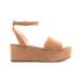 J. Crew Shoes | J. Crew Suede Flatform Ankle-Strap Sandals | Color: Tan | Size: 8