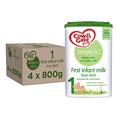 Cow & Gate Simply A2 1 First Infant Baby Milk Powder Formula, from Birth, 800g (Pack of 4)