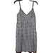 Converse Dresses | Converse 14 M L Women's Gray White Striped Cami Tank Dress Sundress Knee Midi | Color: Gray/White | Size: Lj