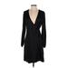 Banana Republic Factory Store Cocktail Dress - Party V-Neck 3/4 sleeves: Black Dresses - New - Women's Size 4