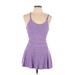 Active by Old Navy Active Dress - Mini: Purple Marled Activewear - Women's Size Large