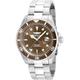 Invicta 22049 Pro Diver Men's Wrist Watch Stainless Steel Quartz Brown Dial