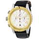 Nixon Men's Watch XL 48–20 Chronograph Gold Black Dial Chronograph Display and Silver Leather A 3631884–00