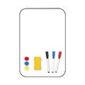 Magnetic Whiteboard White Board A3 Dry Wipe White Boards Magnets Erasable Magnetic Double Sided Desktop Message Board Erasable Suitable for Office and Teaching (Black A3(42x30CM))