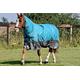 JUMP EQUESTRIAN TURNOUT RUGS FOR HORSES 100G FILL COMBO NECK WATERPROOF TURNOUT RUG 600 D (6'3'', TEAL/GREY)