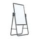 Chalk Board Outdoor Chalkboard Magnetic Whiteboard White Board Dry Wipe White Boards with Stand Magnets Writing Pad Foldable Stand Type Erasable Home Office School (Black 37x47cm)