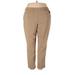 Alfred Dunner Casual Pants - High Rise: Tan Bottoms - Women's Size 24 Plus