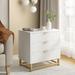 Wood Chest of Drawers with Metal Legs