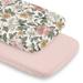 Sweet Jojo Designs Vintage Floral Boho Girl 2 Pack Baby Bassinet Fitted Sheets Pink Yellow Bohemian Shabby Chic Farmhouse Green