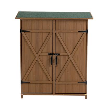 Merax Outdoor Storage Shed with Lockable Door