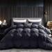 Luxurious Goose Down Feather Fiber Comforter Duvet Insert, Pinch Pleat Design, Oversize Palatial King 120 x 98