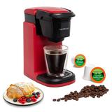 Single Cup Coffee Maker, Personal Single Serve Coffee Machine, Compatible with KCup,One Touch Function Grey Coffee Maker