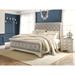 Signature Design by Ashley Realyn White/Beige Upholstered Sleigh Headboard