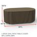 Budge StormBlock™ Hillside Black and Tan Oval Patio Table Cover Multiple Sizes