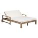 Farmhouse Outdoor Sunbed with Adjustable Backrest