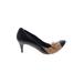 Chanel Heels: Black Print Shoes - Women's Size 42 - Round Toe