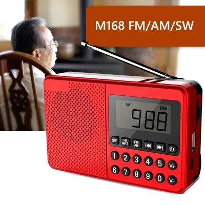 Mini tragbares Radio FM/AM/SW Radio MP3-Player Doppel antenne Handheld Vollband Radio LED-Display 2,1 Kanal Unterstützung USB /TF-Karte