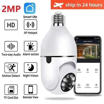 5g wifi e27 Glühbirne Überwachungs kamera Nachtsicht drahtlose Smart-Home-Kamera 2mp CCTV Video Sicherheits schutz Kamera Monitor