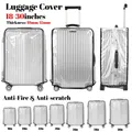 18-30inch Luggage Covers Full Transparent Protector Waterproof Thickened Suitcase Cover PVC Rolling