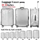 18-30inch Luggage Covers Full Transparent Protector Waterproof Thickened Suitcase Cover PVC Rolling