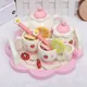 New Creative White Afternoon Tea Set Lemon Simulation Play House Kitchen Wooden Children'S Toy New