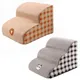 Cute Dog Ramp 2/3 Steps Cat Dog Stairs Anti-slip Bed Sofa Puppy Removable Ladder for For Small