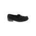 Salvatore Ferragamo Flats: Slip On Chunky Heel Work Black Solid Shoes - Women's Size 9 - Almond Toe