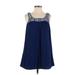 Jack by BB Dakota Casual Dress: Blue Dresses - Women's Size X-Small